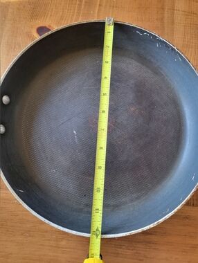 T-Fal Nonstick 12 In Frying Pan 1.75 In Deep Scuffed But Nonstick Still Works